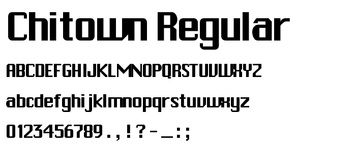 ChiTown Regular font